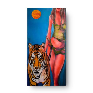 Artwork "Amazon Women and Tiger" by Hari M.