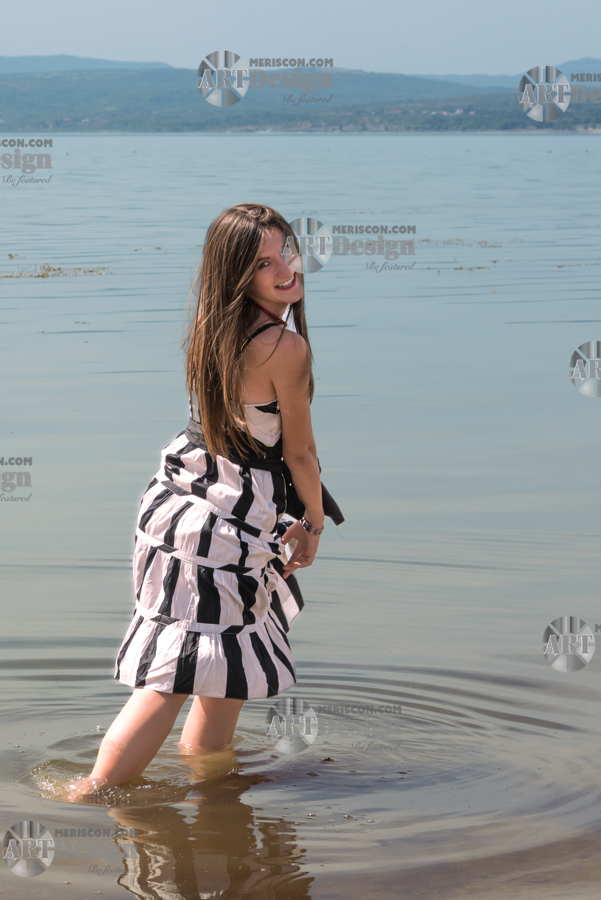 Model_Harisa enjoys the golden hour on the shores of pictures Buško Jezero in Bosnia Preview