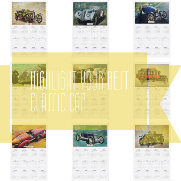 Oldtimer Calendar Vorschau Product