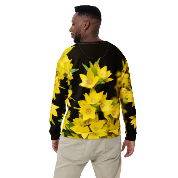 Each unique, all-over printed sweatshirt is precision-cut and hand-sewn to achieve the best possible look and bring out the intricate design. What's more, the durable fabric with a cotton-feel face and soft brushed fleece inside means that this sweatshirt is bound to become your favorite for a long time.