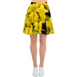 Floral Fantasy Skater Skirt showcases stunning photographs by the photographer Hari Maslic, bringing a unique blend of art and fashion to your wardrobe.