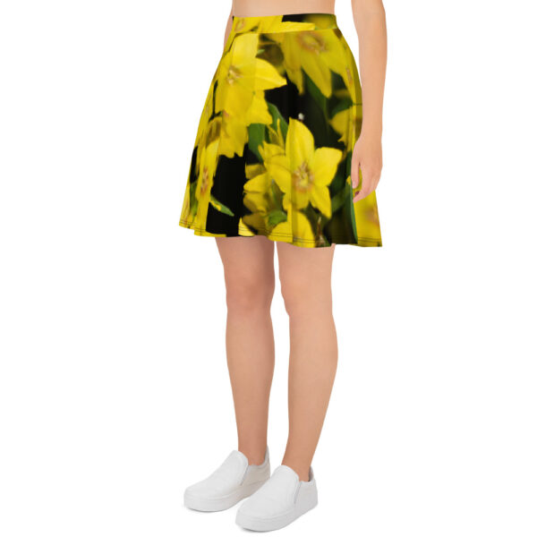 Floral Fantasy Skater Skirt by MerisCon ARTDesign - Image 3