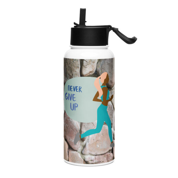 Stainless steel water bottle with a straw lid - Image 10